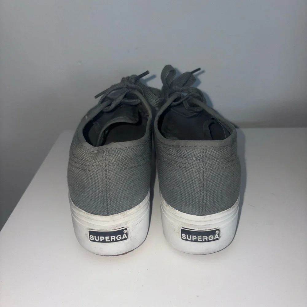 Superga Platform Sneakers gray